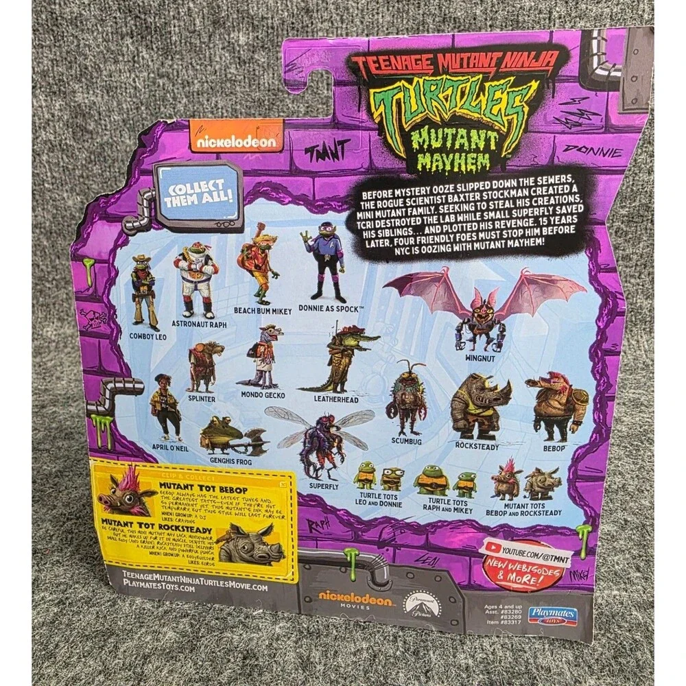 Teenage Mutant Ninja Turtles Mutant Mayhem Mutant Tots Bebop & Rocksteady
